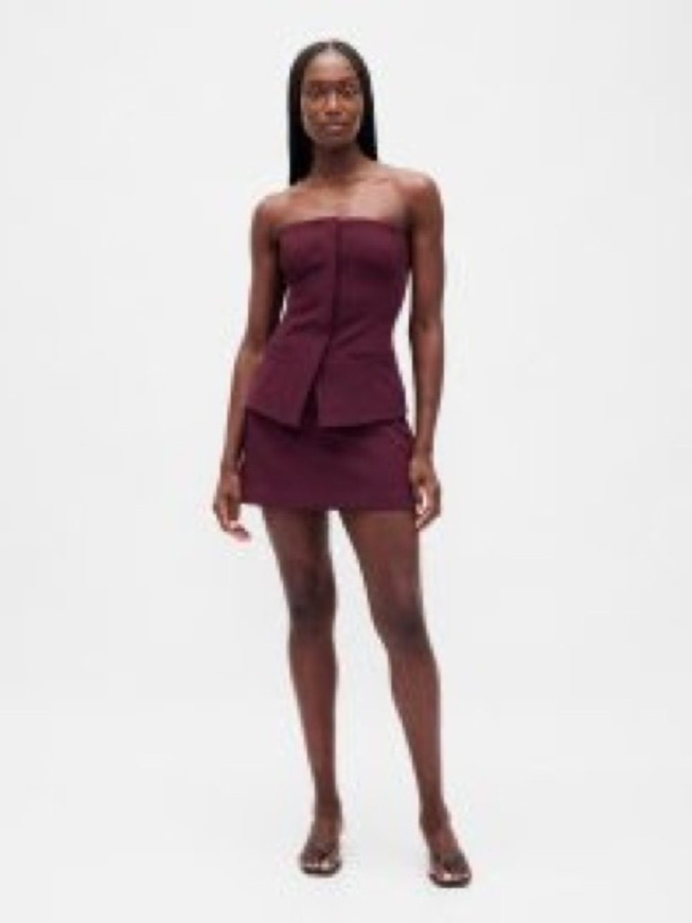 NWT GAP BiStretch Skort Plum with Side Zip